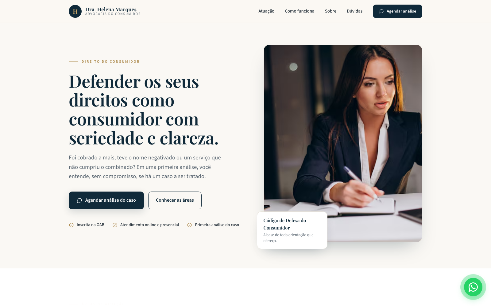 Print — Dra. Helena Marques · Direito do Consumidor